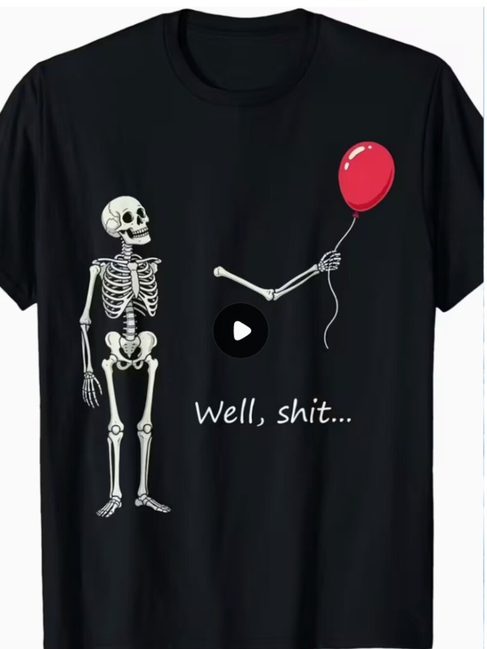 Skeleton Loses Balloon T-shirt